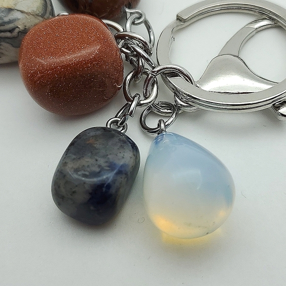 Natural Healing Gemstones Keychain or Purse Charm etc. - Picture 8 of 14